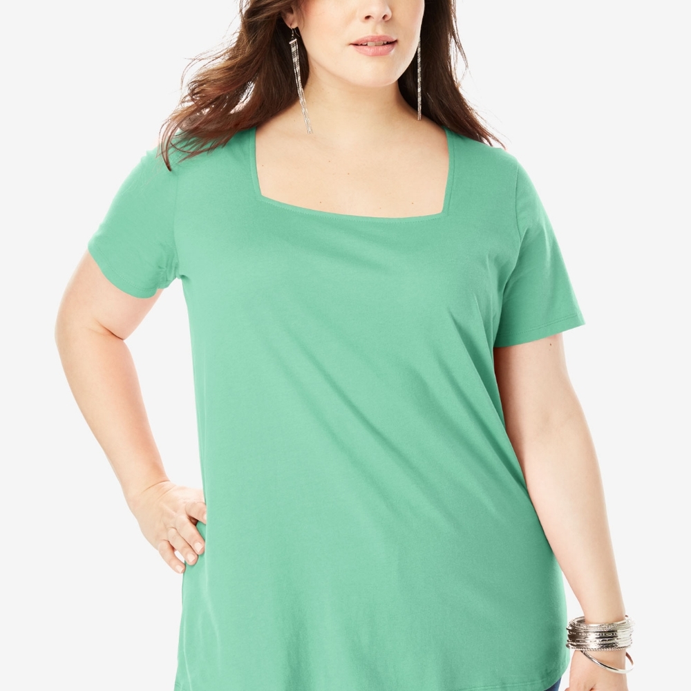 Short-Sleeve Squareneck Ultimate Tee